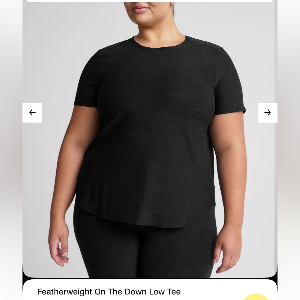 Beyond yoga featherweight on the down low tee 1X